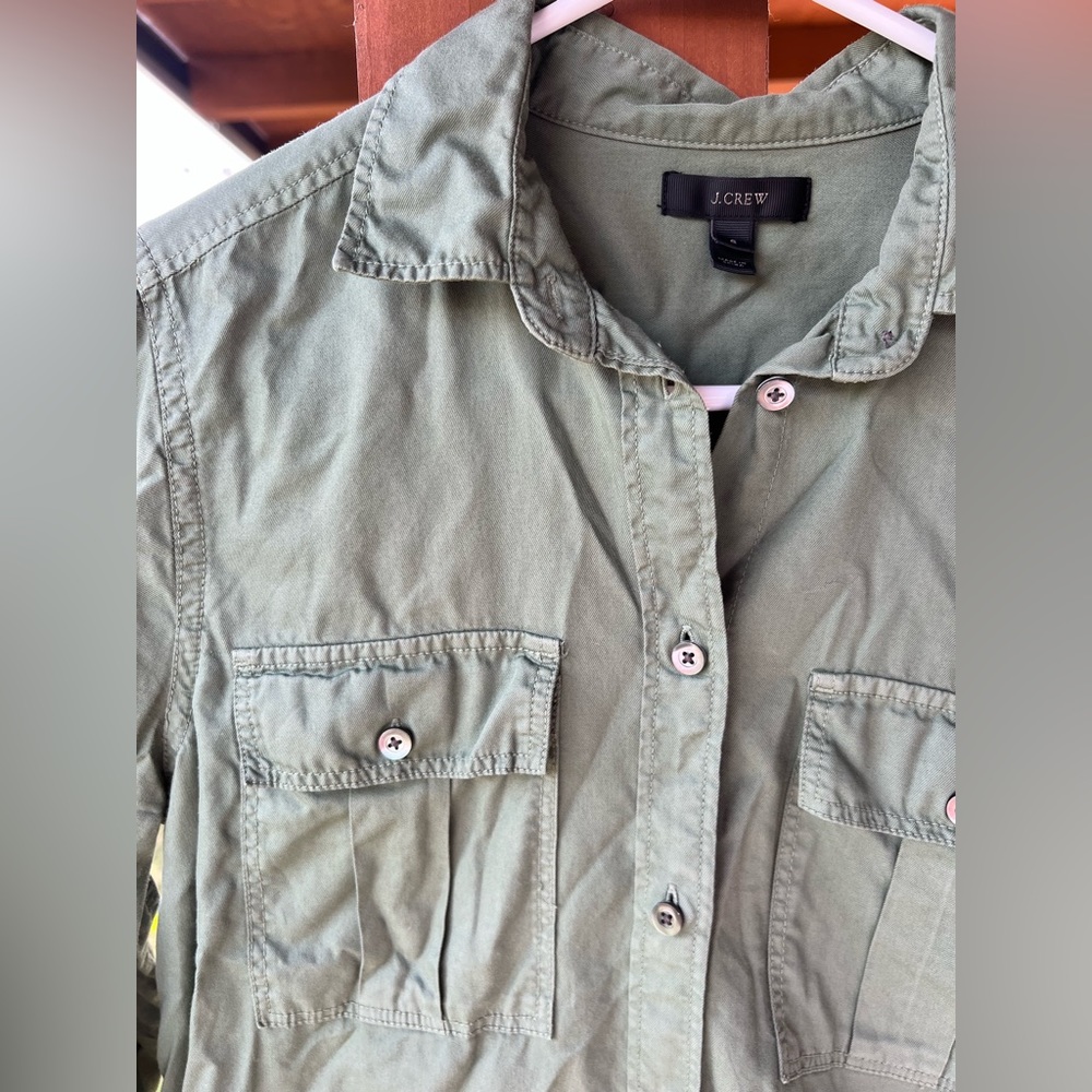 J. Crew Womens Button-down Blouse
